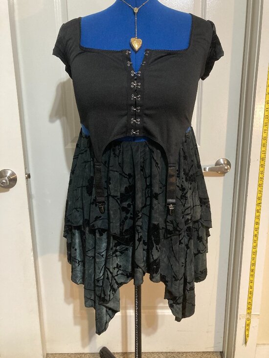 Dolls Kill Dresses & Skirts - Dolls Kill Current Mood Beautiful Disaster Handkerchief Dress